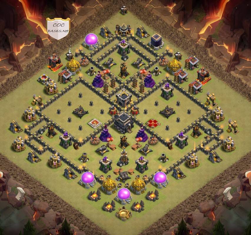 top town hall 9 trophy village map link