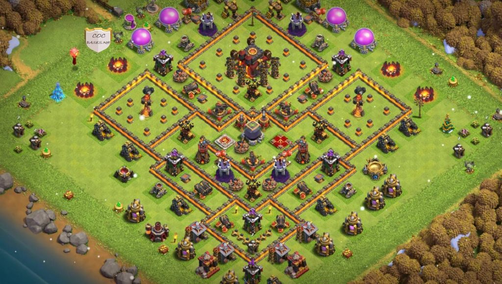 town hall 10 layout copy clan war league