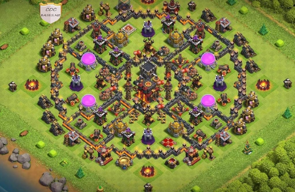 town hall 10 ring war base