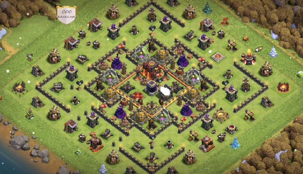 town hall 10 trophy base copy link