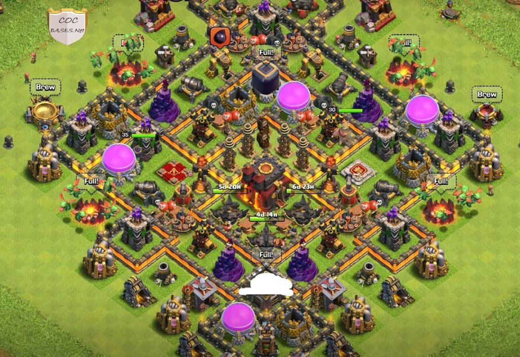 town hall 10 trophy base layout link