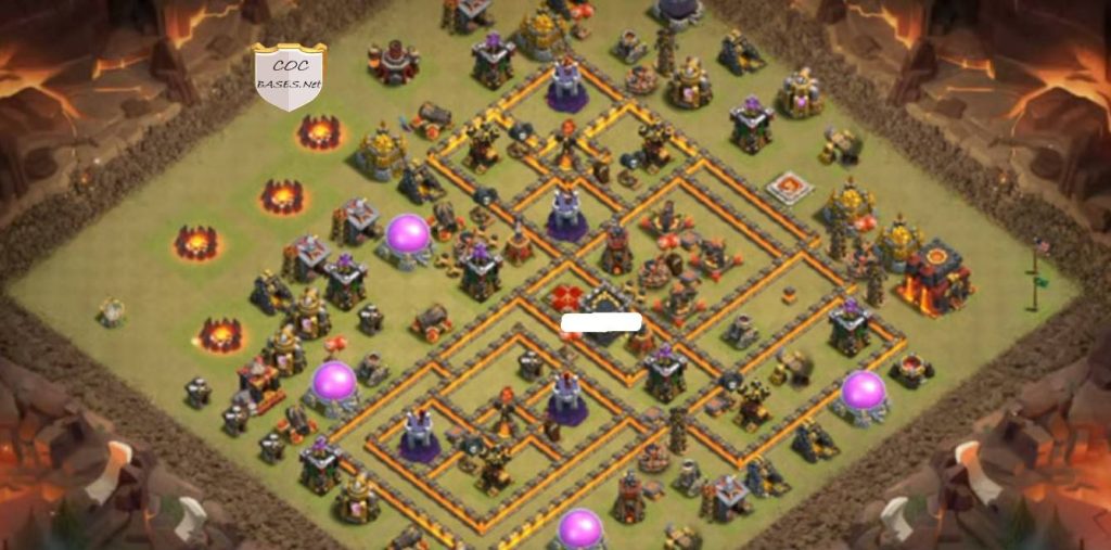 town hall 10 war base link