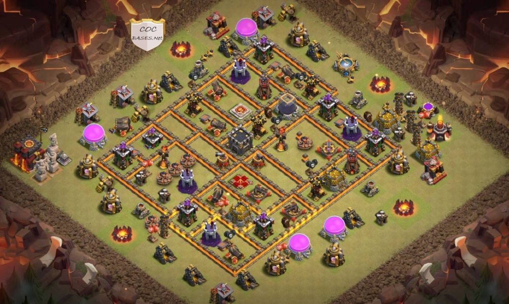 town hall 10 war base link anti everything