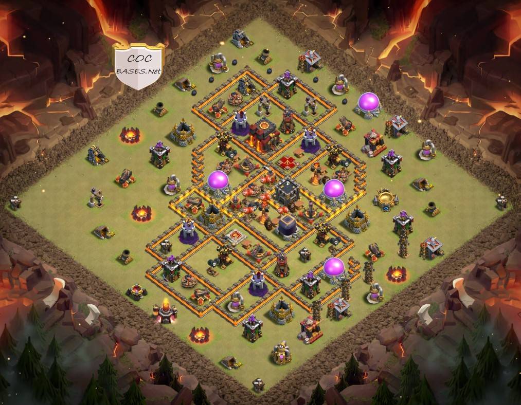 town hall 10 war layout with download link