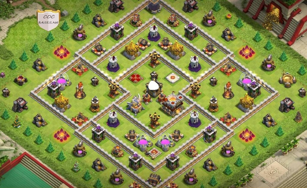 town hall 11 farming defense base