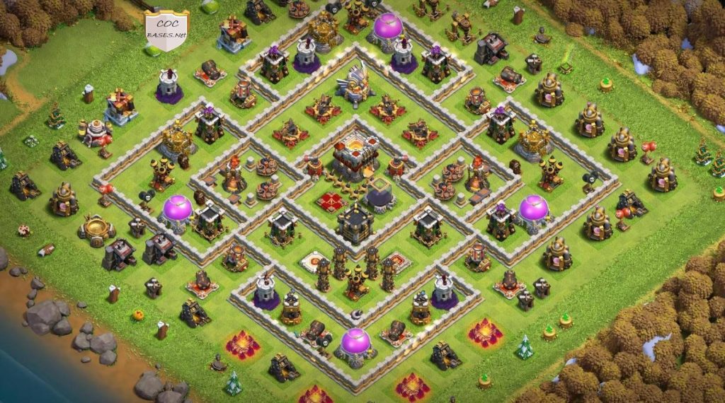 town hall 11 hybrid base links with hero pets