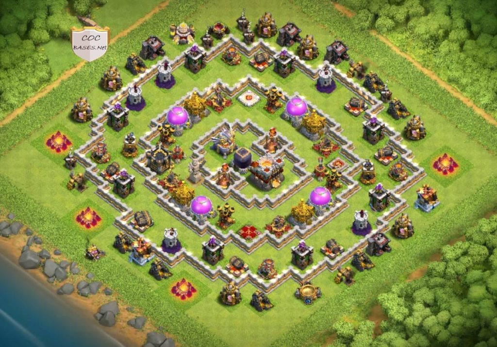 town hall 11 trophy base