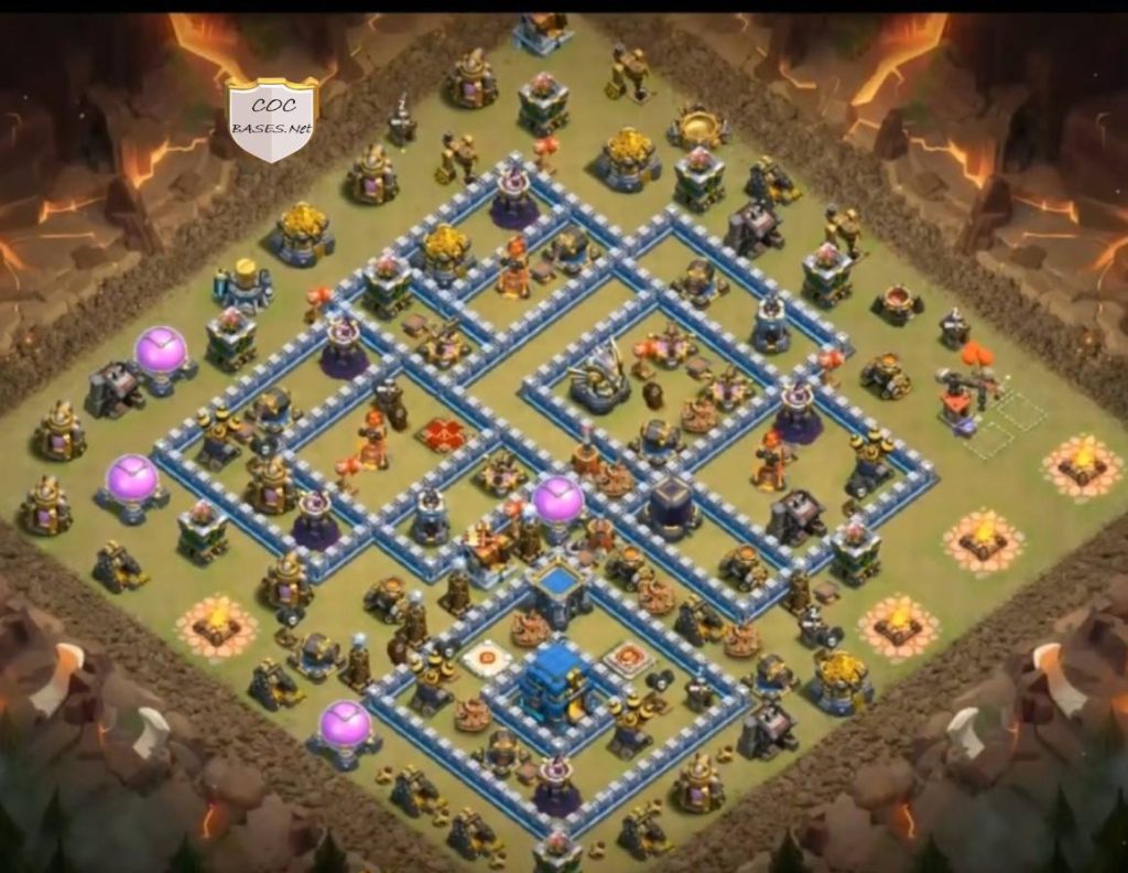 town hall 12 base