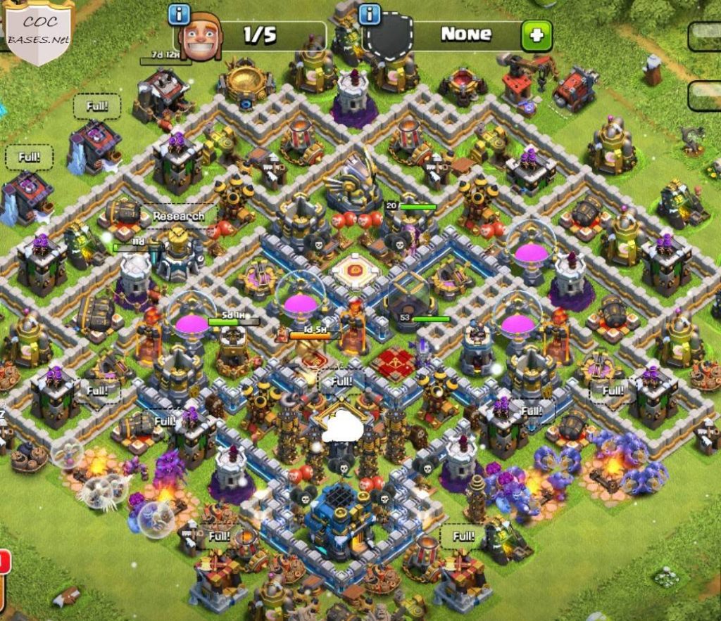 town hall 12 farming layout with download link