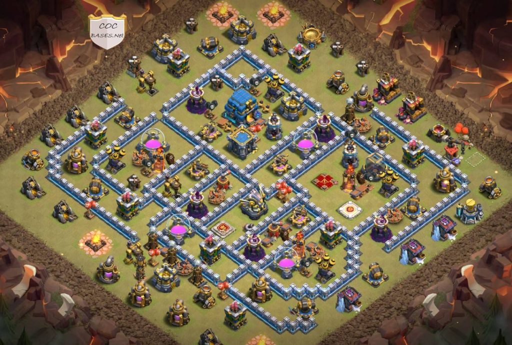 town hall 12 hybrid base layout link