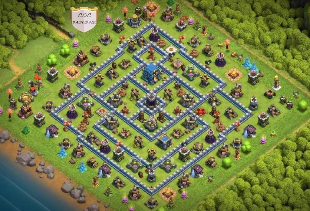 town hall 12 hybrid defense base