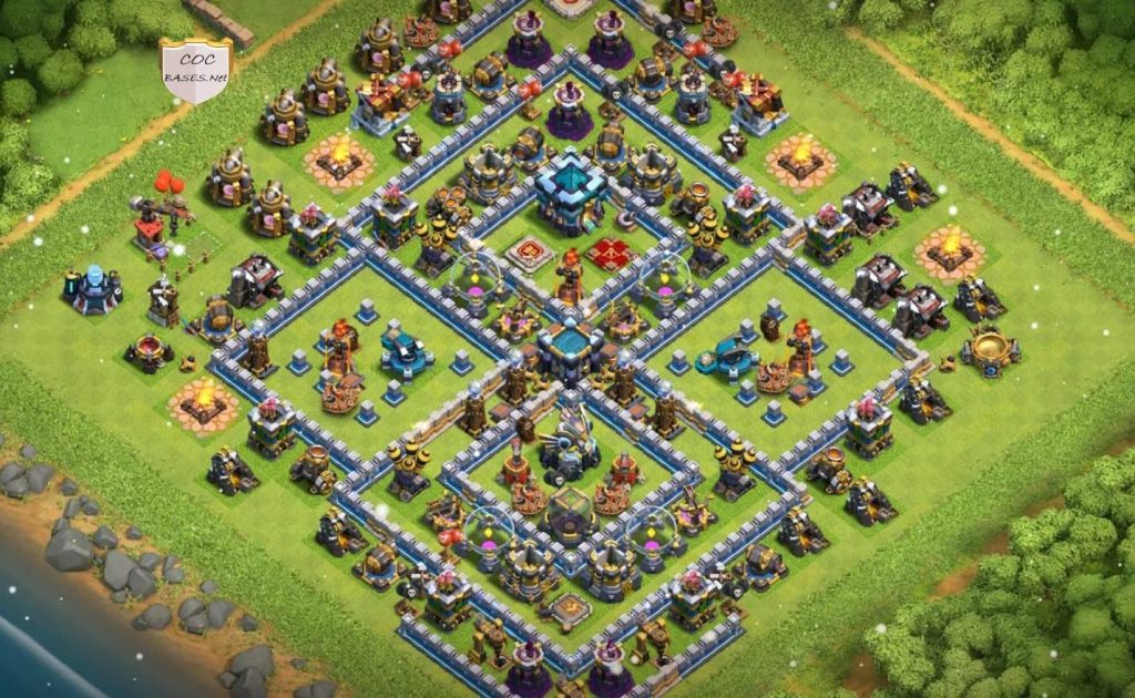 town hall 13 hybrid base layout link