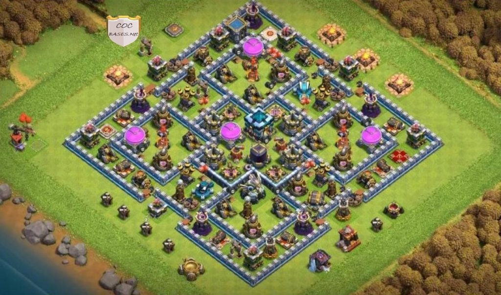 town hall 13 hybrid base links anti 3 stars