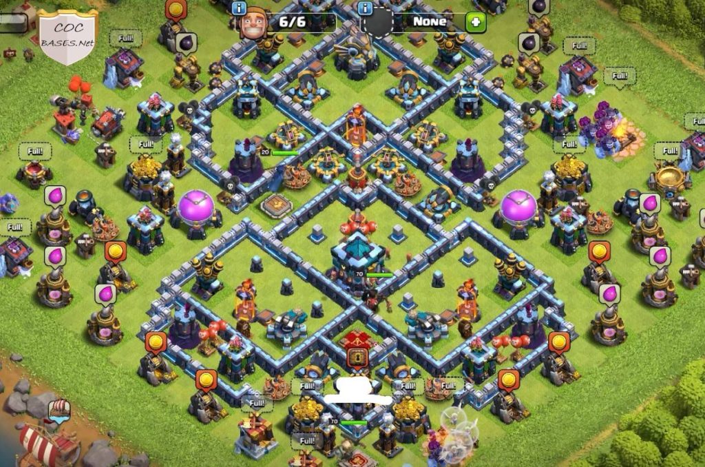 town hall 13 trophy base