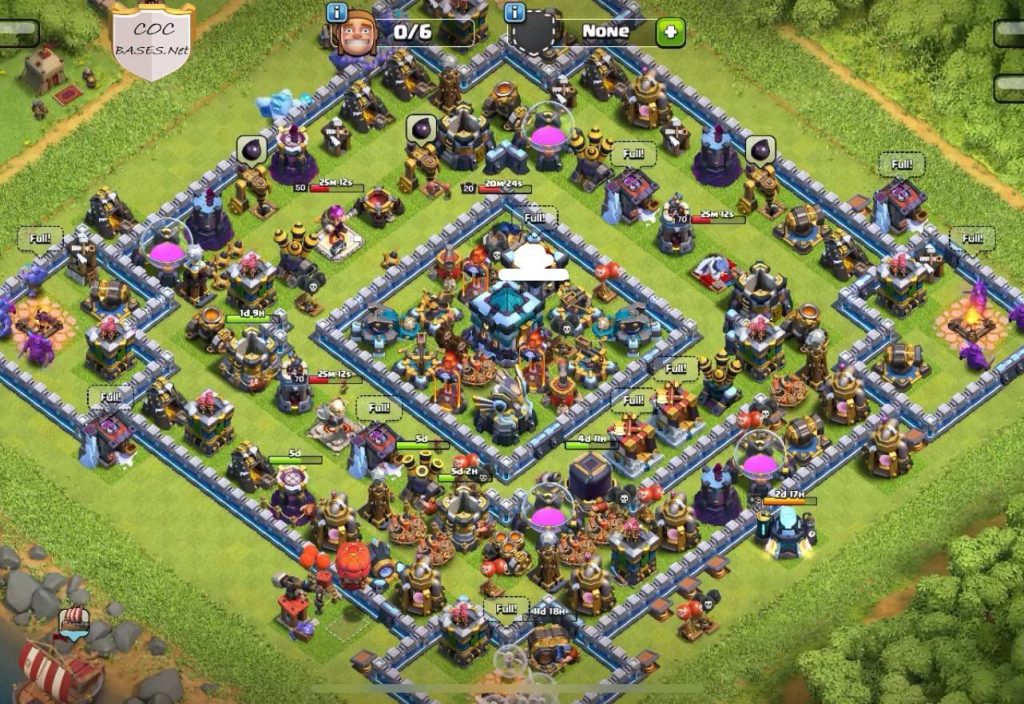 town hall 13 war base layout link