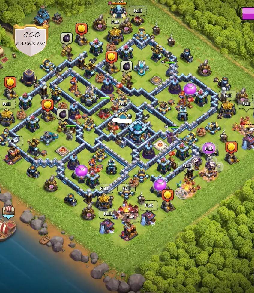 town hall 13 war base link anti everything