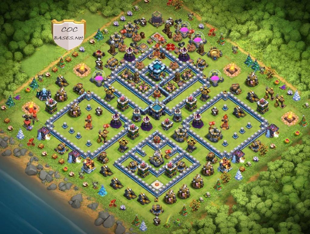 town hall 13 war elite base