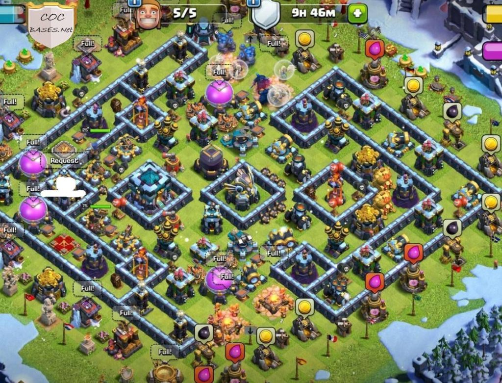 town hall 13 war farm base