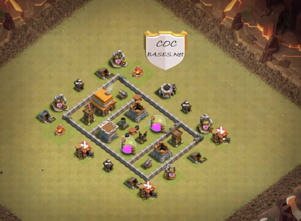 town hall 4 base layout link