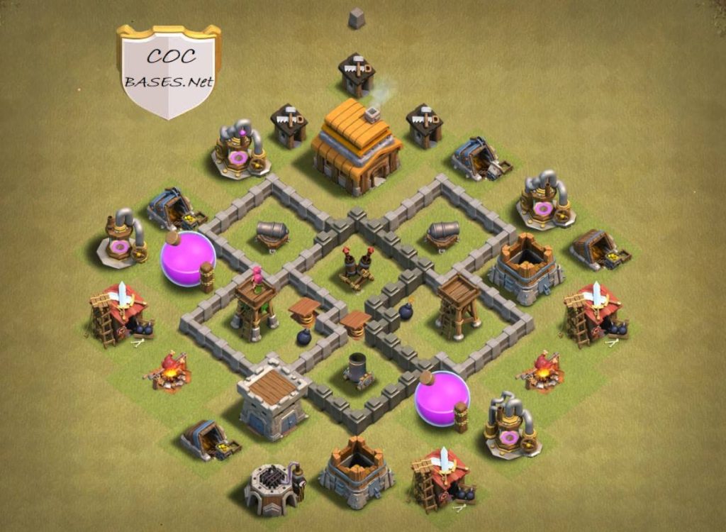 town hall 4 base link anti everything