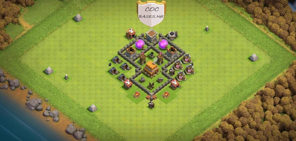 town hall 4 farming base link