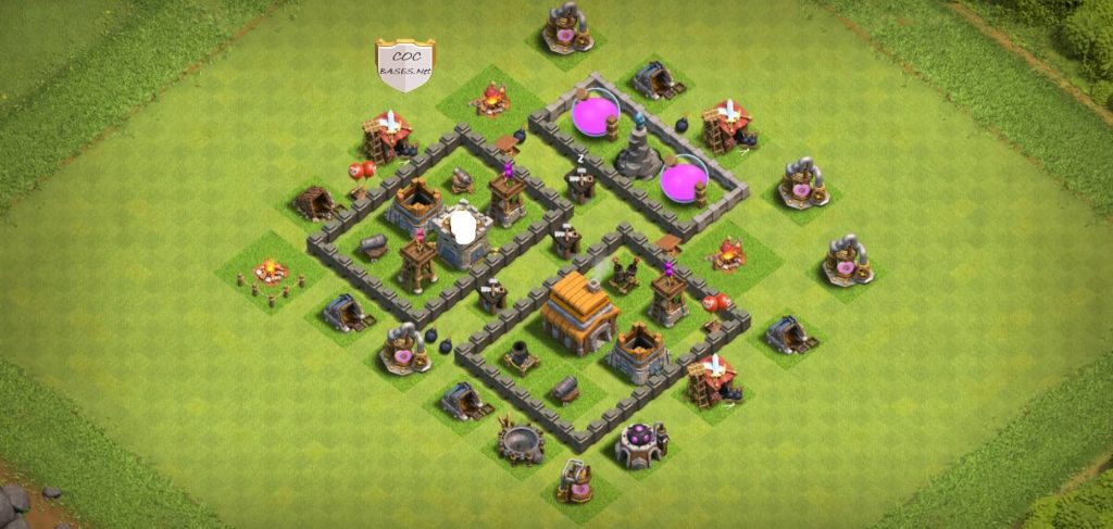town hall 5 farming layout with download link