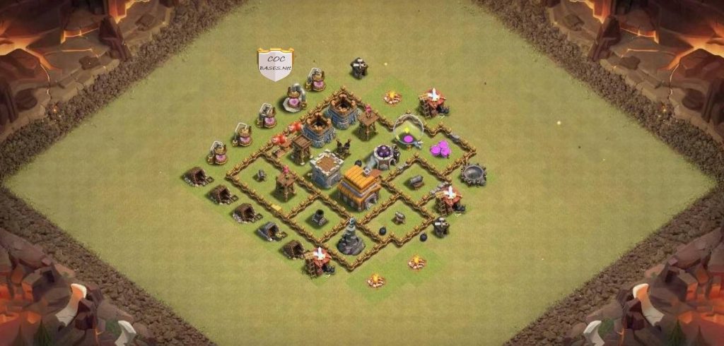 town hall 5 trophy defense base