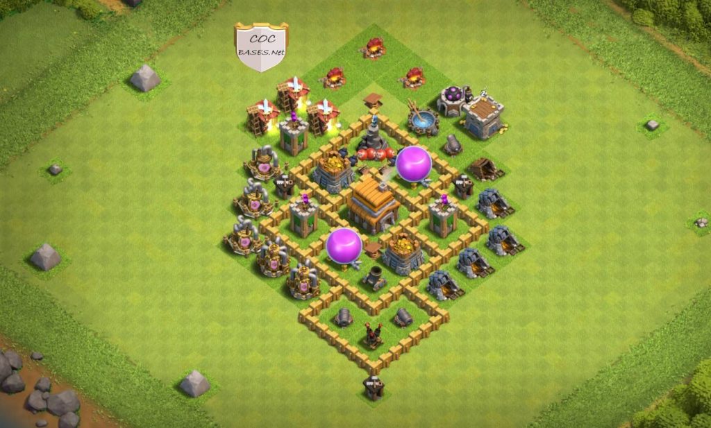 town hall 5 trophy layout with download link