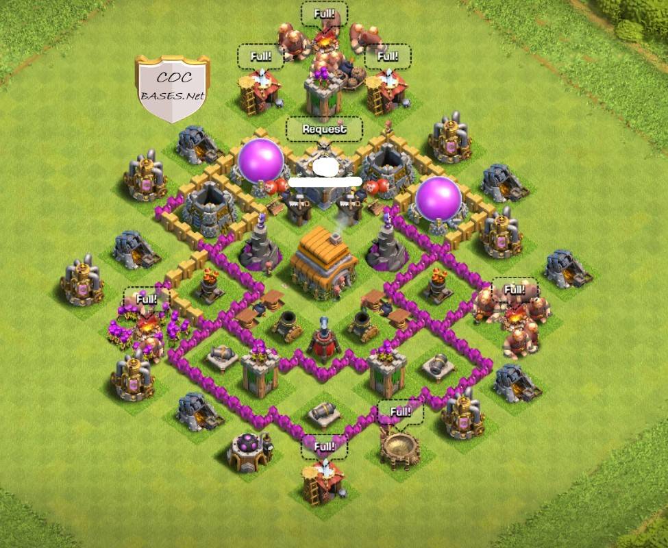 town hall 6 base design war