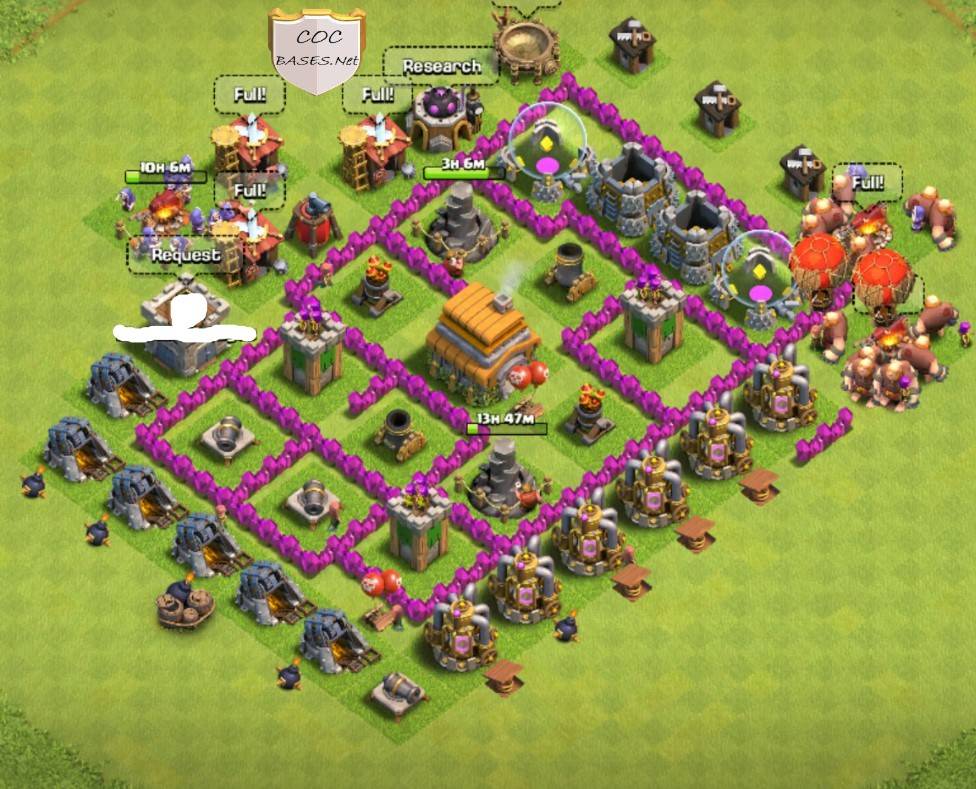 town hall 6 base link