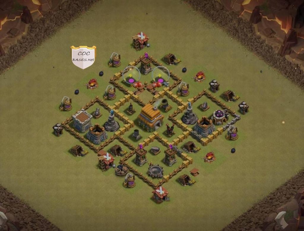 town hall 6 trophy layout with download link