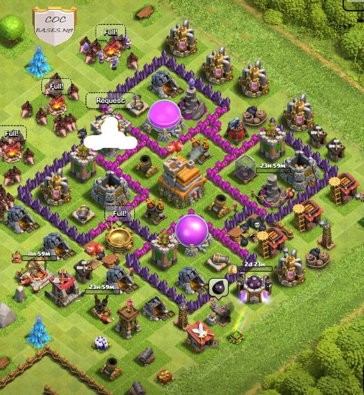 town hall 7 farming base link anti everything