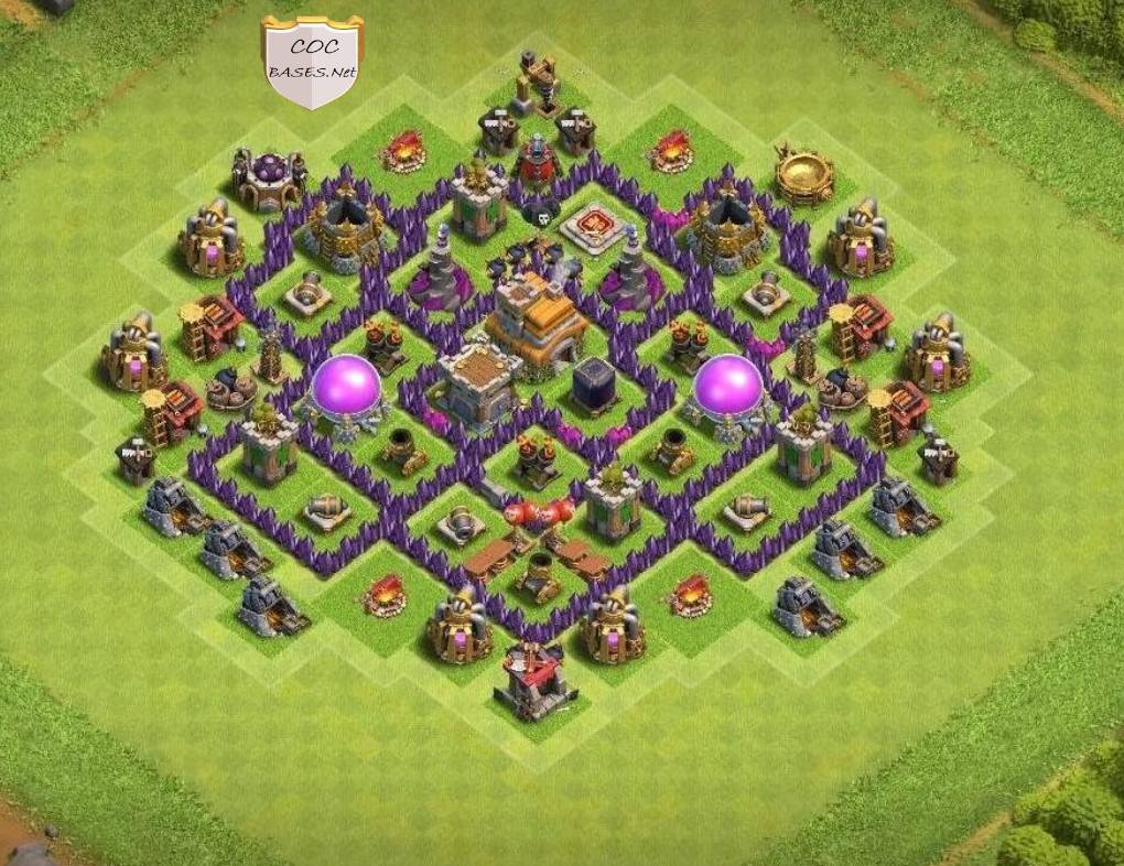 town hall 7 farming defense base