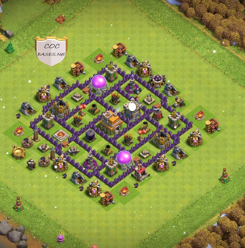 town hall 7 trophy defense base