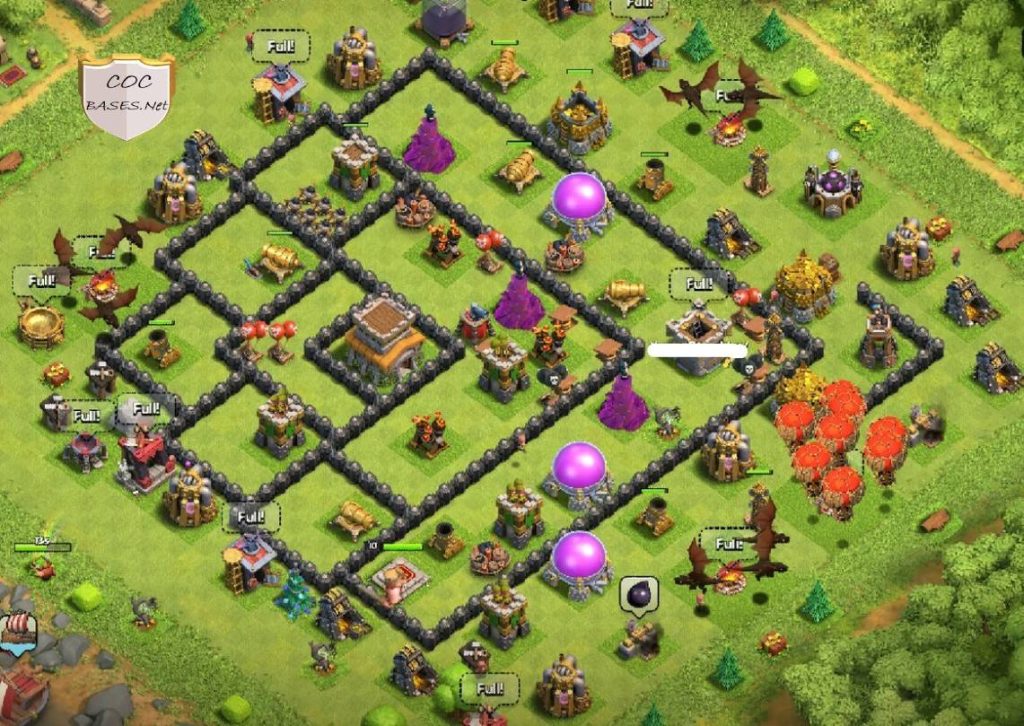 town hall 8 base