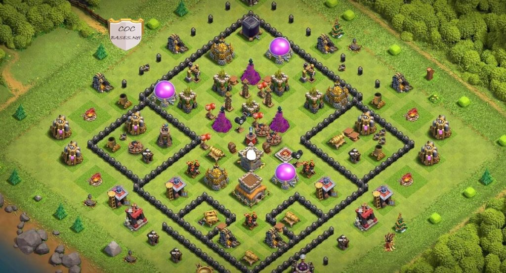 town hall 8 base layout link war league