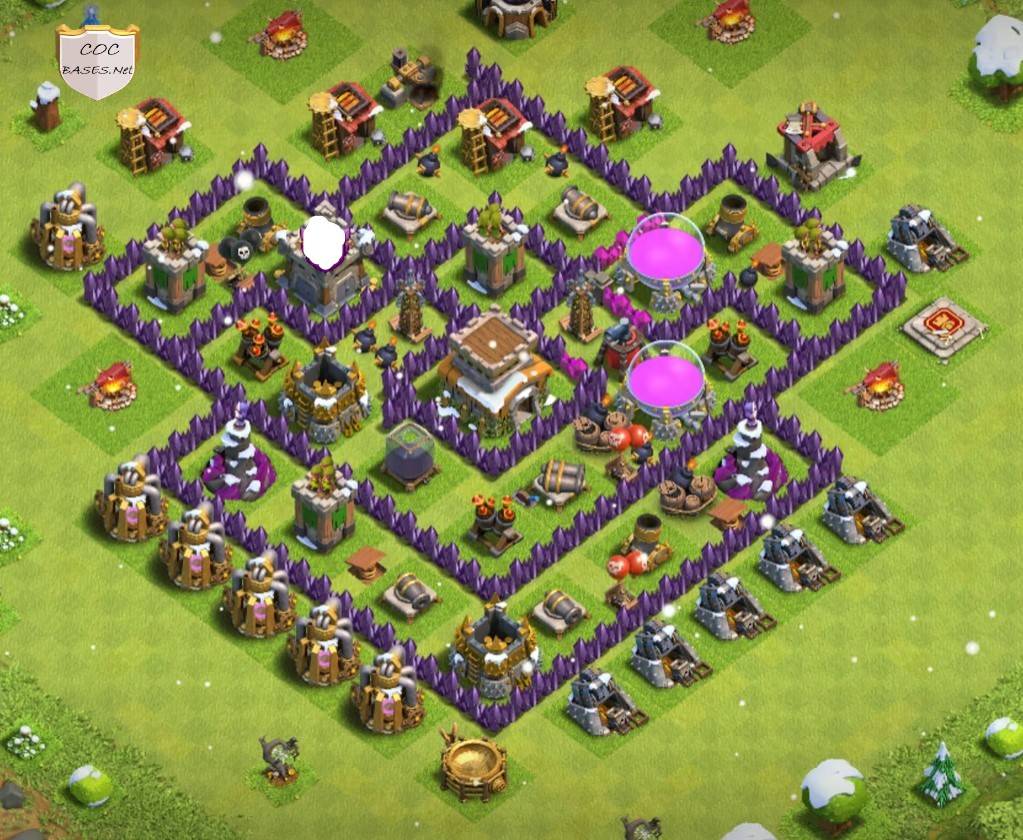 town hall 8 base link anti everything