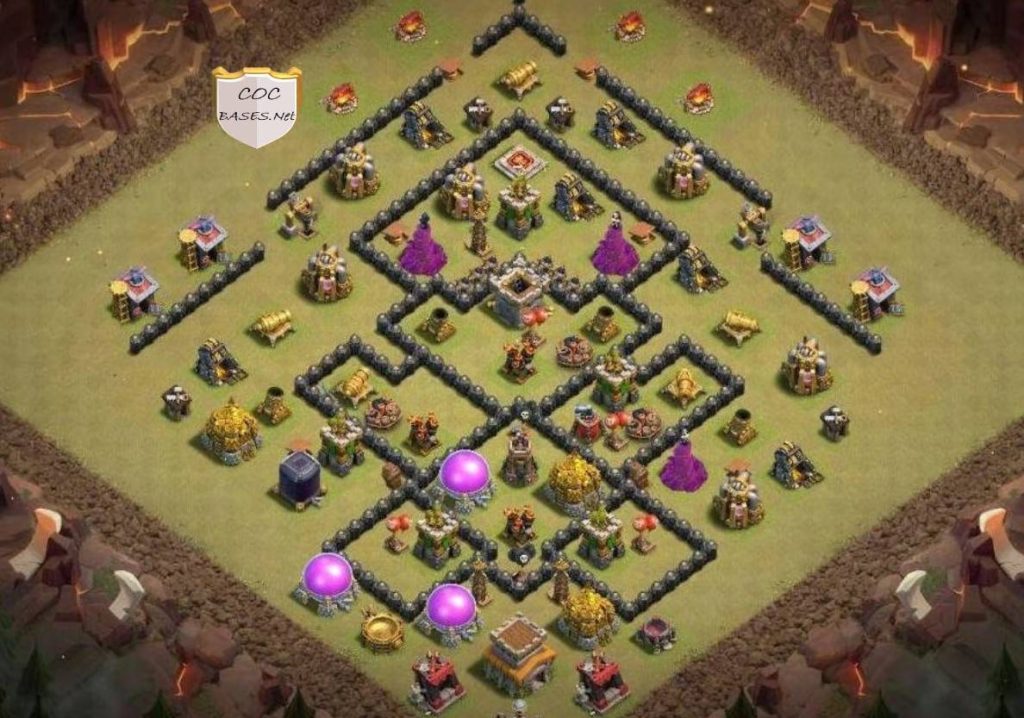 town hall 8 base link anti everything