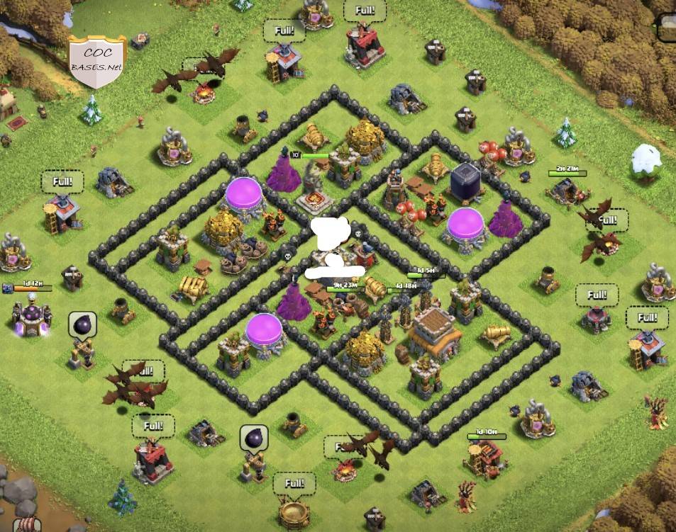 town hall 8 base link war