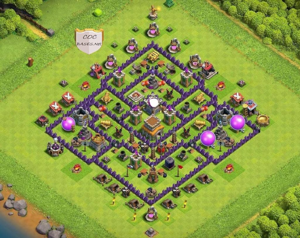 town hall 8 defense base