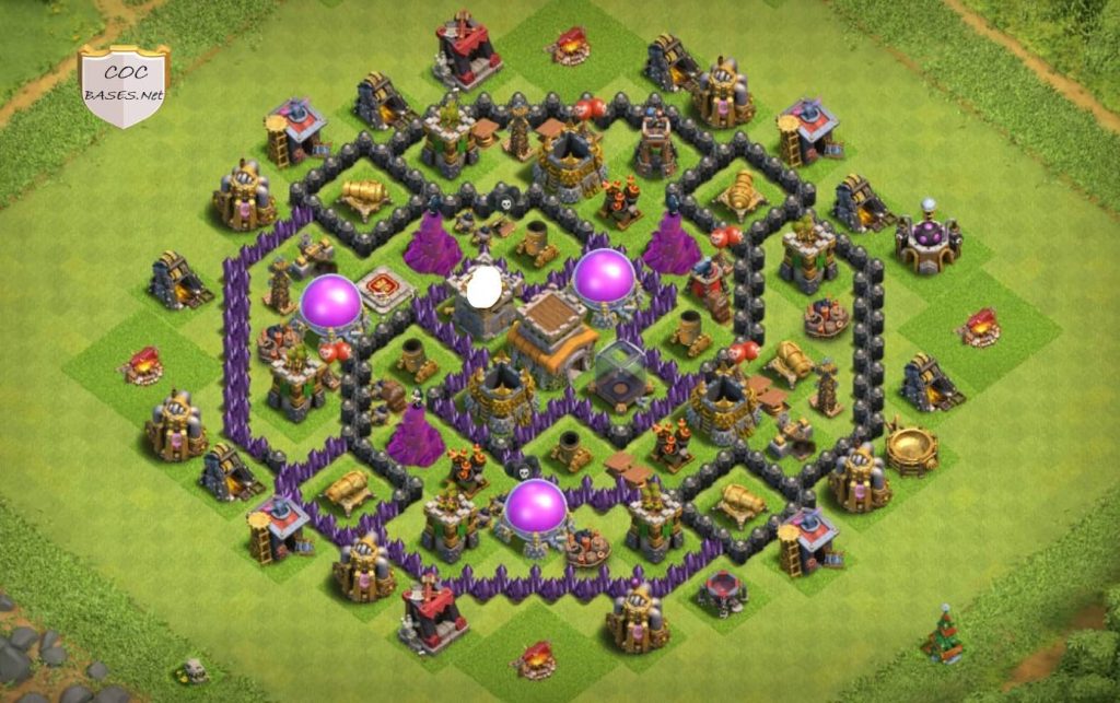 town hall 8 war base link