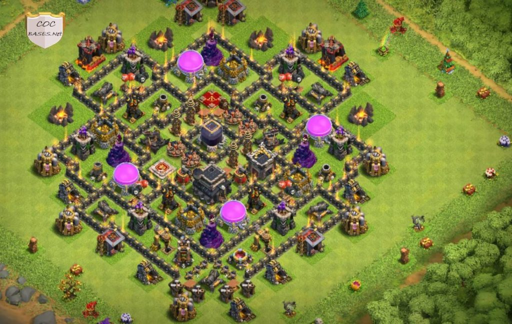 town hall 9 trophy base link