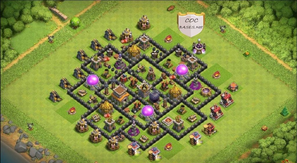 town hall lvl 8 best defense base