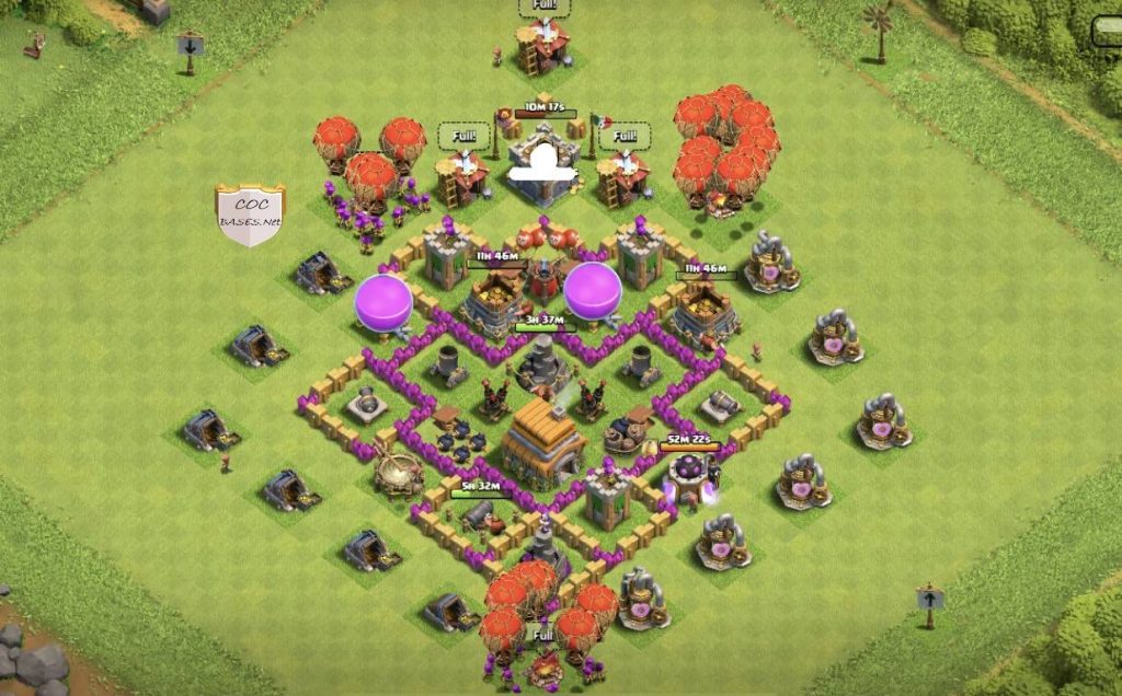 trophy Town Hall 6 Base Anti Everything