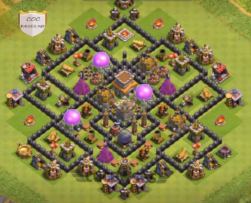 trophy push base link town hall 8 layout coc