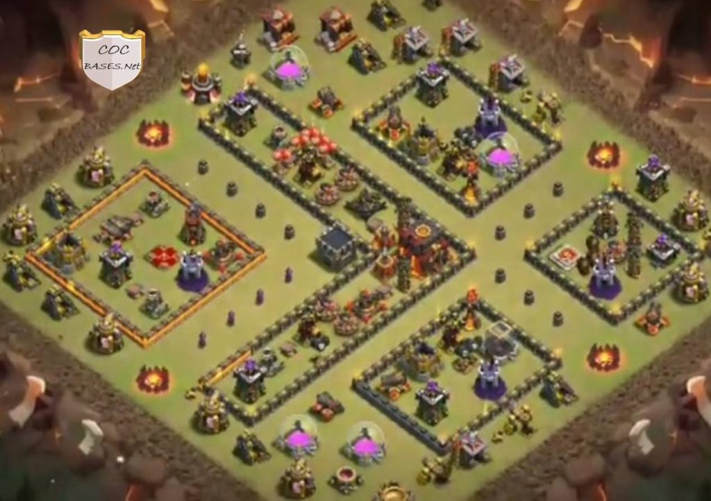 trophy push th10 layout anti all troops