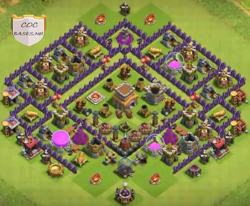trophy pushing clash of clans layout with copy link