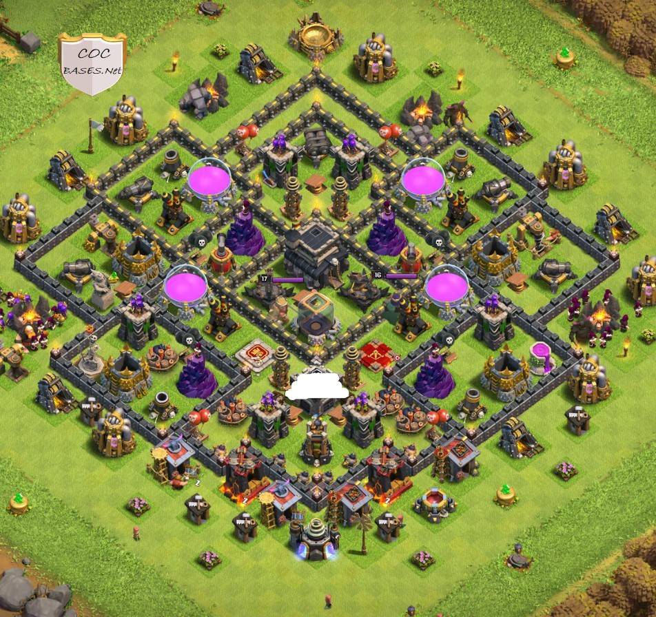 trophy pushing th9 xbow island base