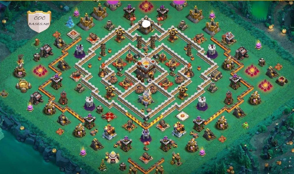 trophy pushing town hall 11 base anti all troops with link