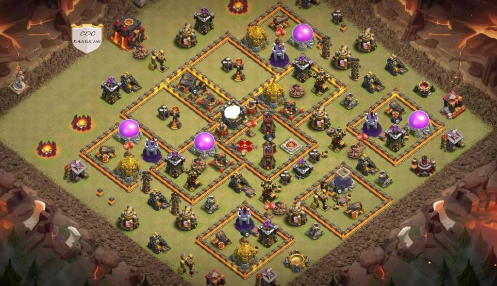 unbeatable th10 war base anti 3 star